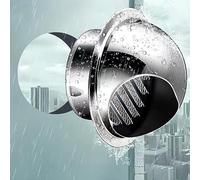 Rejilla de Ventilación Redonda,Cubierta de Lluvia de Chimenea de Tubo de Escape de Campana Extractora,Tapa Protectora de Cubierta de Lluvia de Tubería,Salida de Aire de Pared (160mm/6.3in)