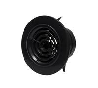 Rejilla de ventilación redonda de 7,5 cm (2,95 pulgadas) - Ventilación de plástico ABS ajustable for baño, oficina y conducto de pared - Negra (75/100/125/150/200 mm)(Rotatable type,150mm)