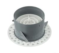 Rejilla de ventilación redonda de 75 mm y 100 mm, difusor de techo, cubierta de parrilla para baño, cocina, sala de estar, extractor de pared con ABS y panel pintado de acero inoxidable (100 mm)