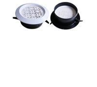 Rejilla de ventilación redonda plástico ABS blanco 3", 4", 5", 6" y 8", difusor, conducto, manguera, rejilla for montaje en pared techo para Techo de Cocina y Baño(Flower Type,4Inches (100mm))