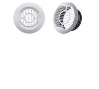 Rejilla de ventilación redonda plástico ABS blanco 3", 4", 5", 6" y 8", difusor, conducto, manguera, rejilla for montaje en pared techo para Techo de Cocina y Baño(Face Type,3Inches (75mm))