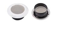 Rejilla de ventilación redonda plástico ABS blanco 3", 4", 5", 6" y 8", difusor, conducto, manguera, rejilla for montaje en pared techo para Techo de Cocina y Baño(Staight,3Inches (75mm))