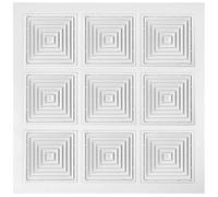 Rejilla de ventilación XXL 60 × 60 cm para techo - Difusor de aire y aspiración | falso techo modular y cartón yeso | Plástico técnico | Área libre ~ 50% | Parte interior extraíble
