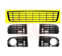 Rejilla del parachoques delante negro 5894590 VAN WEZEL para VW GOLF V