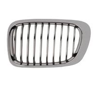 Rejilla del radiador izquierda cromo/negro 6502-07-0061993LP BLIC para BMW 3