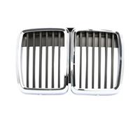 Rejilla del radiador Para BMW E30 Para M3 3 Serie 1982 1983 1984 1985 1986 1987 1988 1989 1990 1991 Parrilla Delantera De Riñón Cromada Negra