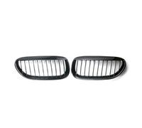 Rejilla del radiador Para BMW Serie 6 E64 Cabrio 2004 2005 2006 2007 2008 2009-2011 Rejillas Capó Parachoques Delantero Doble Línea Negro Brillante(Single line style)