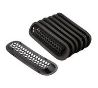 Rejilla Delantera ABS Con Marco Malla Para Jeep Para Wrangler JK Modelo Base 2007-2017 Rejillas Radiador Delanteras(Gloss Black)