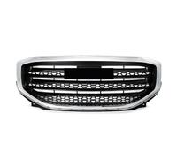 Rejilla Delantera Conjunto De Parrilla De Parachoques Delantero Para GMC Para Acadia SLE SLT SL 2017-2019 Rejilla Central De Radiador Malla Negra Cromada 64KW94V Parrilla Frontal(C)