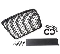 Rejilla Delantera Para Audi A6 4F Negra Mate Con Soporte Placa