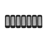 Rejilla Delantera Para Jeep Para Patriot 2011-2016 Parrillas De Carreras Parrilla Delantera De Coche Decoración Cubierta Pegatinas Embellecedoras Parrilla Frontal(Black Net Grille)