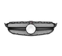Rejilla Delantera Para Mercedes Para Benz W205 C S205 C205 2014-2021 C260 C250 C180 C200 C300 Sport Tuning RefitFront Grille Parachoques Parrilla Estilo AMG Parrilla Frontal(14-18 Black Camera Hole)