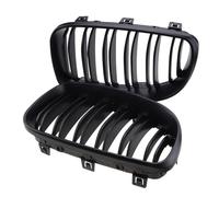 Rejilla Delantera Para Serie 1 E81 E82 E87 E88 2008-2013, Parrilla Deportiva De Carreras Negra De Doble Lama Accesorios Para Coche