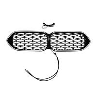 Rejilla Delantera Para Serie 2 F44 2020 hasta Coupe estilo diamante frontal riñón luz LED Kits de rejilla luminosa lámpara de carreras parrillas por ABS Delantera Parrilla