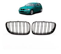 Rejilla Delantera Parilla BMW 1er E81 E82 E87 E88 Doble Riostra Negro Brillo