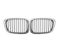 Rejilla Delantera Parrilla Cromada Para Parachoques Delantero De Coche, Cubierta De Rejilla De Carreras Para Serie 5 E39 525 528 Sedan 1995-2003, 1 Par Parrilla Frontal