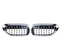 Rejilla Delantera Rejilla De Parachoques Delantero Cromada Estilo Diamante Para Serie 5 G30 G31 2017 2018 2019 Accesorios Exteriores De Repuesto Para Coche Parrilla Frontal