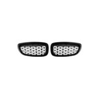 Rejilla Delantera Rejillas Cromadas De Riñón Estilo Meteorito Parrilla De Diamante Para Serie 3 GT F34 Gran Turismo 328i 330i 335i 340i 2012-2019 Parrilla Frontal(Black)