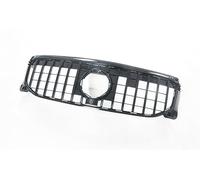 Rejilla Delantera Riñón Parrilla Delantera Rejilla Superior Repuesto Capó Parachoques Malla Automático Para Benz GLB-Class X247 Para GLB250 Para GTR 019-021(Negro)