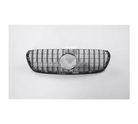 Rejilla Delantera Riñón Rejilla Parrilla Carreras Coches Rejilla Frontal Capó Parachoques Superior Malla Ventilación Para Benz X Class 2018-2020 GT(Plata)