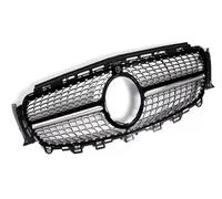Rejilla Delantero Para Benz Clase E W213 E200 E300 E400 E43 2016-2019 2020 Rejilla Parachoques Delantero Radiador Central Parrilla GT Estilo Diamante Parachoques(No Logo Black low)