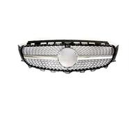 Rejilla Delantero Para Benz Clase E W213 E200 E300 E400 E43 2016-2019 2020 Rejilla Parachoques Delantero Radiador Central Parrilla GT Estilo Diamante Parachoques(No Logo Sliver low)