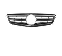 Rejilla Delantero Parrilla De Capó Delantera Para Benz Clase C W204 2007-2014 C180 C200 C250 C300 Con Para AMG Para GT Incluye Kit Tuning Diamond(Sport-Glossy Black)