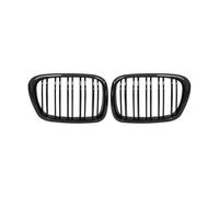 Rejilla Delantero Parrilla Delantera De Riñón En Negro Brillante Con Doble Línea Para BMW E39 Serie 5 525 528 530 535 540 Para M5 1997-2003(Carbon Look)
