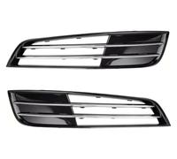 Rejilla Derecha Delantero Para A8L A8 D4 2010 2011 2012 2013 Parachoques Antiniebla Rejilla Coche Lado Izquierdo Derecho Cubierta Delantera Cromada(1 Pair No Hole)