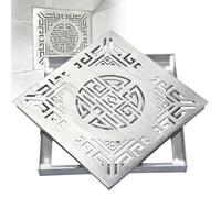 Rejilla Desague de Acero Inoxidable, Tapas Cuadradas para Fosas Sépticas, Aptas para Patios, Céspedes, Jardines y Calles(50x50x3cm/20x20x1in)