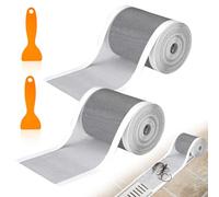 Rejilla Desague Ducha 10cm*20m Malla para Desagüe de Ducha, Pegatina de Malla de Drenaje Ducha, Rejilla Ducha Antipelos, Atrapa Pelos Ducha con Espátula de Plástico para Cocina, Baño, Bañera, Balcón