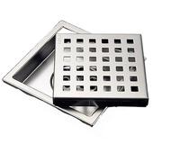 Rejilla Desague Ducha Cubierta Cuadrada del colador Drenaje Piso de la Cocina baño 110 * 110m m for el Fregadero o