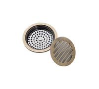 Rejilla Desague Ducha Desagüe de Piso baño latón Antiguo Redondo Ducha Diseño Rosca con impresión Cuadrada Cubierta Drenaje