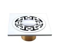 Rejilla Desague Ducha Desagüe de Suelo con Revestimiento 100 x mm, Cromado, Cuadrado, for Ducha, Inodoro, colador Drenaje(Model 9)