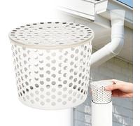 Rejilla Desague Ducha Jardin, Tapa Desague Terraza, Canalones Y Bajantes, Canalones Pvc Para Lluvia Tejado, Sumidero Terraza, Protector de Canalon de Acero Inoxidable, Para Filtrar Hojas (85-100mm)