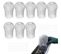 Rejilla Desague Jardin,8pcs Tapa Desague Terraza,Protectores para Canalones de Techo,Filtro Protección Globo Canalón,para Canalones y Vierteaguas,Dachrinnen Laubschutz,Laubschutz Regenrinne