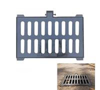 Rejilla Desague Jardin y Marco de Alta Resistencia, Tapa Desague Terraza Exterior de Hierro Fundido para Alcantarillado Patio Drenaje