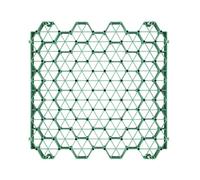 Rejilla ecológica para pavimentos de césped, rejillas de entrada y alfombrillas Ln, piedras de pavimento permeables para suelo, 4 rejillas = 1 m² (verde) (7 cm, 12 piezas)