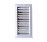 REJILLA EMPOTRAR C/PESTAÑA 13.3X26+MARCO ABS BLANCO (G)
