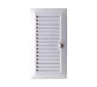 REJILLA EMPOTRAR REGULABLE 13.3X26+MARCO ABS BLANCO (G) Multicolor