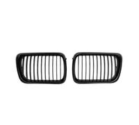 Rejilla entrada aire 2 Parrillas Delanteras Estilo Kindey Racing Con 51138195151 Para E36 1996 1997 1998-1999(Negro simple brillante)