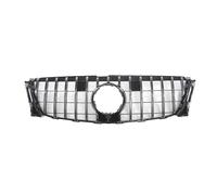 Rejilla Entrada Delantera Para Radiador Actualización Para Mercedes Para Benz GL Clase X166 GL350 GL400 2013 2014 2015 Sintonización ABS De Malla Media Parrilla Delantera(Plata)