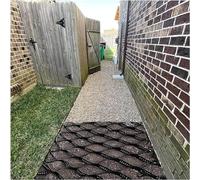 Rejilla estabilizadora de grava de polietileno de alta durabilidad, 2 m x 6 m, para caminos, patios y bases de cobertizos, solución eficaz de barro y drenaje, rejilla de tierra resistente.