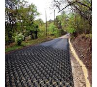 Rejilla estabilizadora de grava para entrada/camino/terraplén de 5 cm de grosor, malla de soporte de suelo para pendientes/terrazas (2 x 7 m), duradera, respetuosa con el medio ambiente, fácil