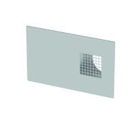 Rejilla exterior combinada ComfoEdge Dupla DN160, entrada de aire exterior izquierda, acabado efecto acero inoxidable de Zehnder - 990430576