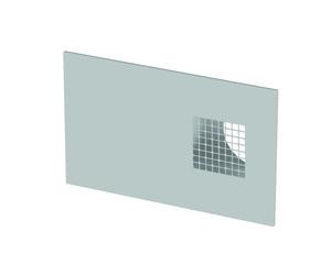 Rejilla exterior combinada ComfoEdge Dupla DN160, entrada de aire exterior izquierda, acabado efecto acero inoxidable de Zehnder - 990430576