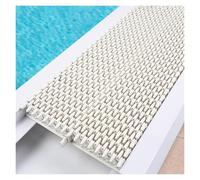 Rejilla flexible antideslizante para piscina, paquete de 10 cubiertas de drenaje de 25 cm, rejilla de desbordamiento de piscina, filtro protector de canalón de alcantarillado duradero para mayor