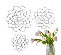 Rejilla Floral Para Jarrón - Juego De 3 Tornados De Arreglos Florales, Separador De Rejilla De Jarrón Reutilizable | Organizador De Plantas Artificiales Y Frescas Para Soporte De Tallos, Fijación De P