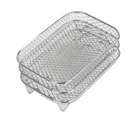 Rejilla for freidora de aire A61T compatible con Ninja Dual Air Fryer, deshidratadora de alimentos de 3 capas, parrilla for tostar y accesorios for freidora de aire.