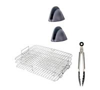 Rejilla for freidora de aire, compatible con Ninja Foodi Grill XL, deshidratadora multicapa, rejilla for tostar, accesorios for freidora de aire